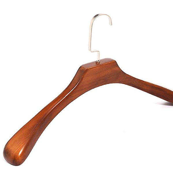  큰옷걸이 넓은 어깨 둥근 정장 코트 고급 우드 옷걸이