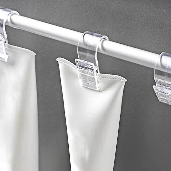  4개입 걸이 폼 클립 투명 치약클립 집게