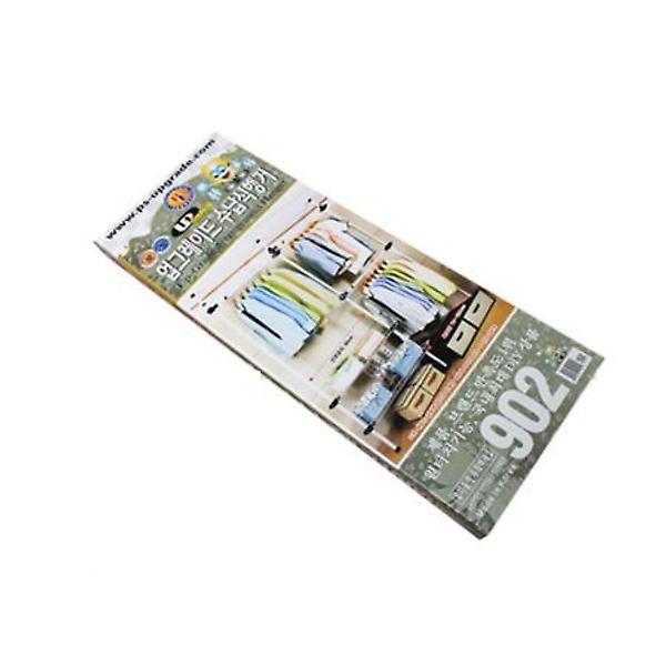  세로기둥 고정형 수납행거 가로봉3개 바구니선반2개