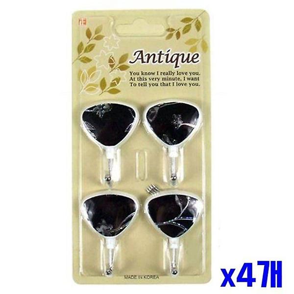  고급스러운 실버 전사 벽행거 4P x4개