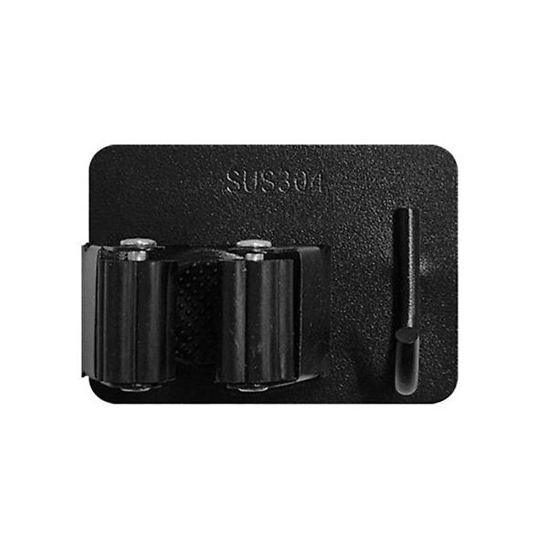  부착형 다용도 봉홀더 블랙 화장실 밀대고정기