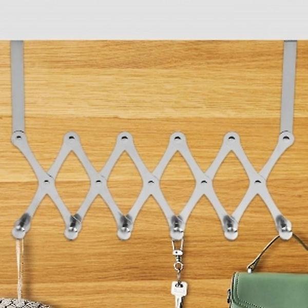  퀸하우스 6구 도어 후크 실버 방문 모자걸이