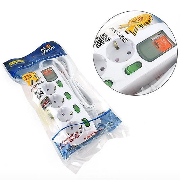  멀티탭 절전형 개별스위치 국산 멀티콘센트 4구 1.5M