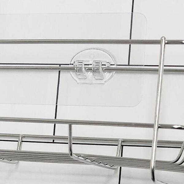  투명한 디자인 부착용걸이 L 유용한 정리 선반후크
