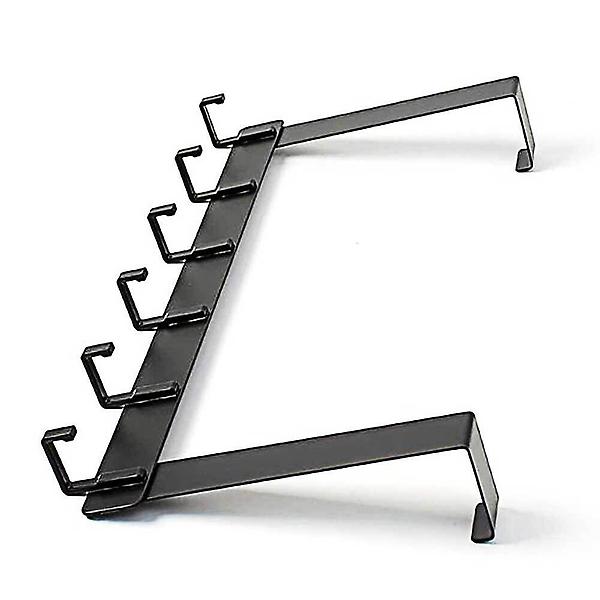  6구 도어 후크 39x18cm 블랙 도어훅 문에거는옷걸이