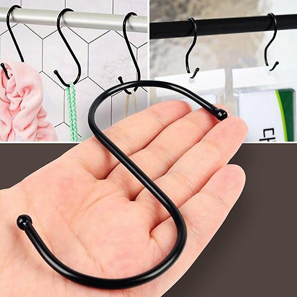  S자고리 블랙 10P 특대형 S고리 S걸이 벽 진열대 후크