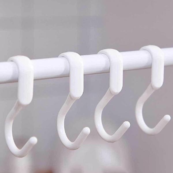  봉 압축 행거 후크 커텐고리 걸이 10P 행거용고리