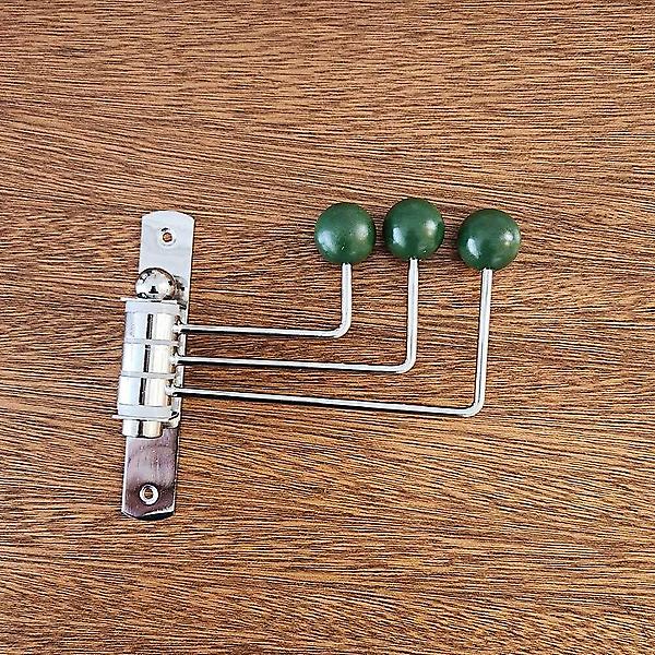  벽 고정 회전형 행거 옷걸이 그린 3구 고정후크 예쁜