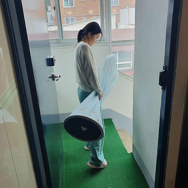  데이지 선풍기 풀커버 덮개 블루