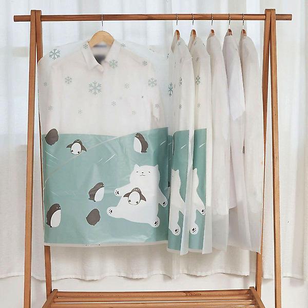  먼지 걱정없는 의류보관 옷커버 반투명 2p 60x90cm
