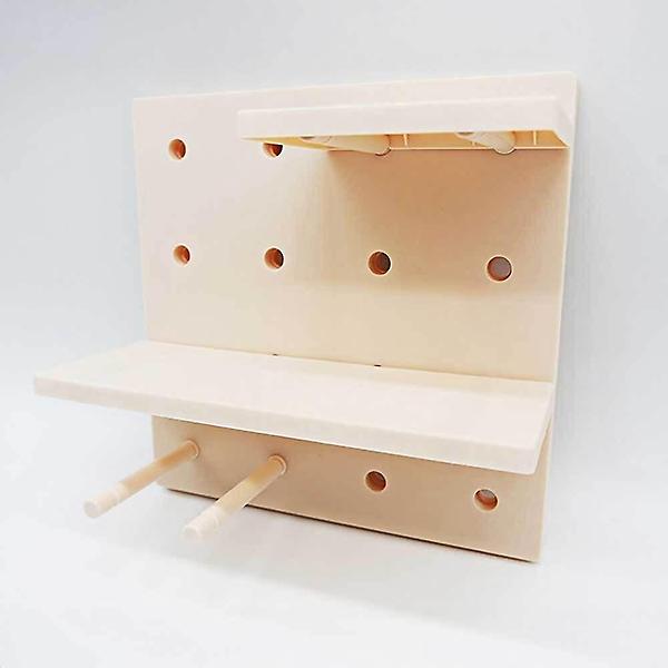  살색 심플선반 타공판보드 어후크 선반