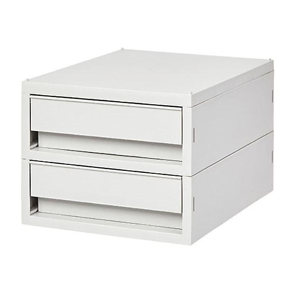  뉴트로소품함 중형2단_소품 수납 정리함 리빙박스