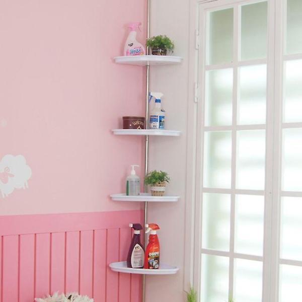  백색코너선반4단