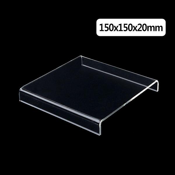  ㄷ형 아크릴 소품 진열대 X2개 정사각형 150X150X20mm