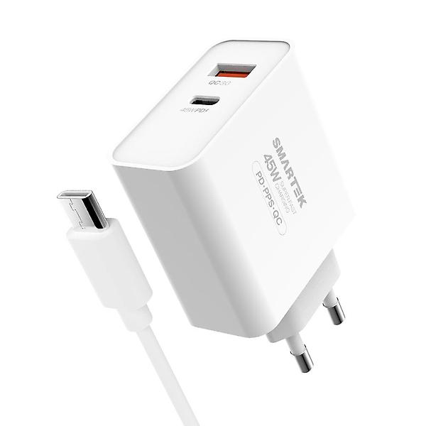  스마텍 45W 2포트 C타입 초고속충전기 STQC-PD6000CT