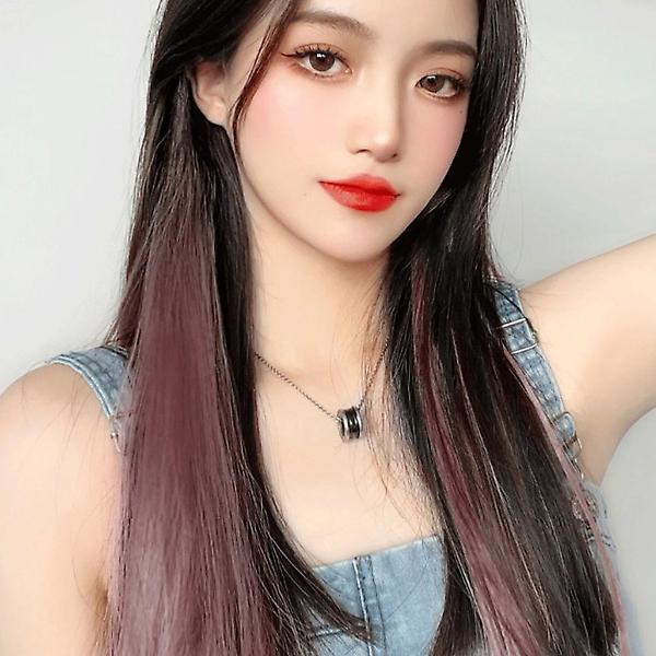  [언니네 가발] 그라데이션 브릿지 헤어피스 5p세트(애쉬로즈)