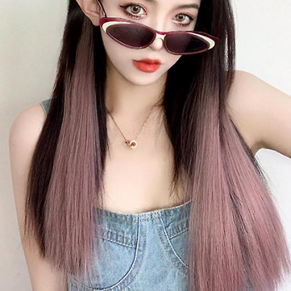  [언니네 가발] 그라데이션 브릿지 헤어피스 5p세트(애쉬로즈)