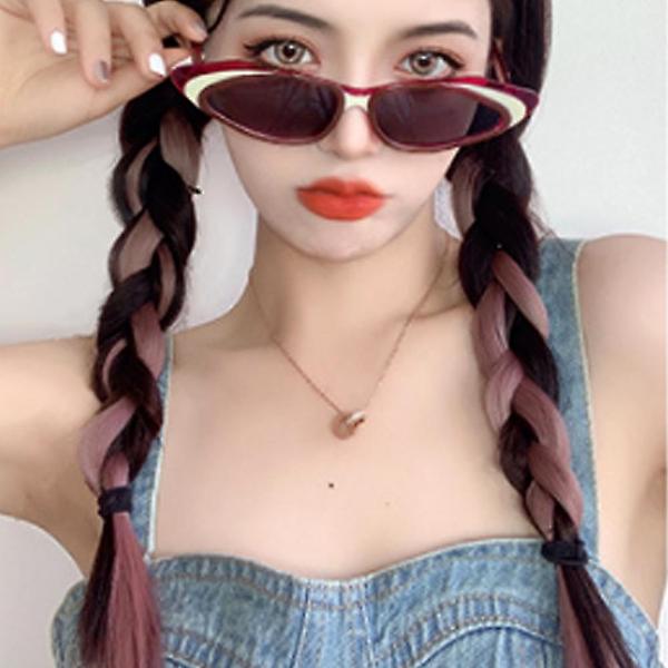  [언니네 가발] 그라데이션 브릿지 헤어피스 5p세트(애쉬로즈)