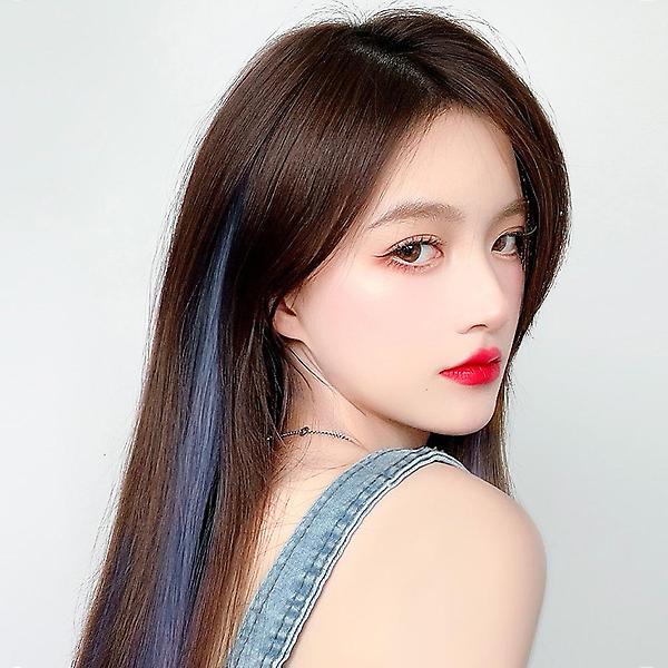  [언니네 가발] 그라데이션 브릿지 헤어피스 5p세트(애쉬블루)