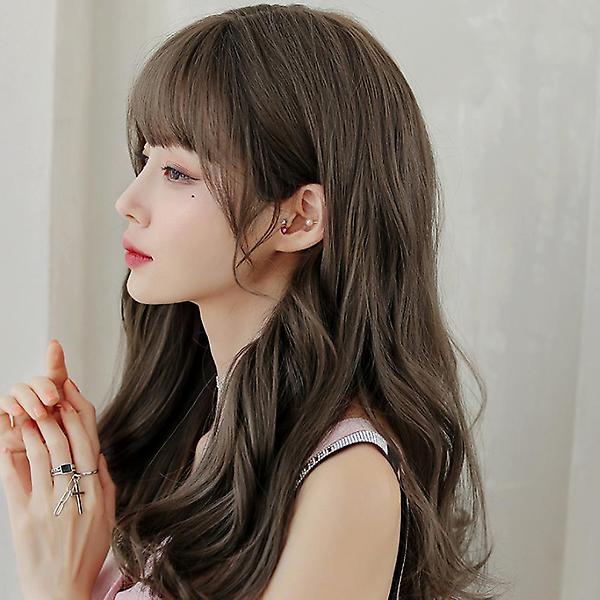  [언니네 가발] 웨이브 긴머리 통가발(올리브브라운)