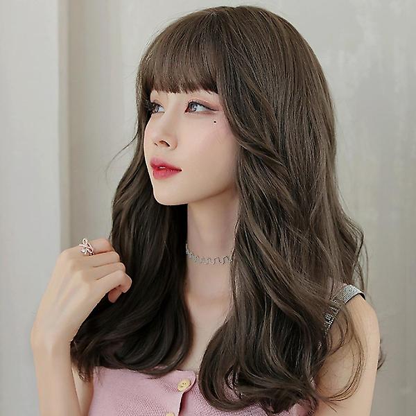  [언니네 가발] 웨이브 긴머리 통가발(올리브브라운)