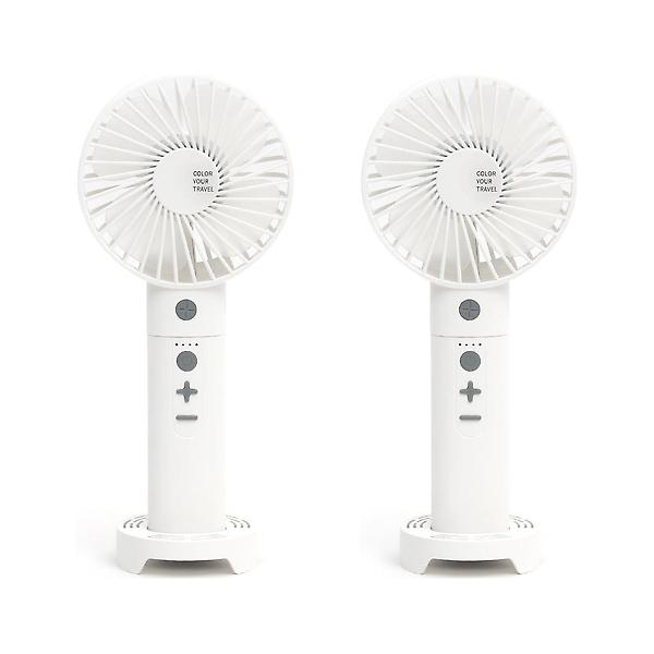  키코 무선선풍기 1+1 화이트 LED 휴대용선풍기 탁상용