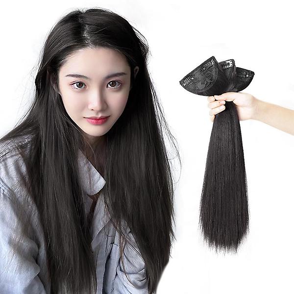  [언니네 가발] 풍성한 부분가발 헤어피스 3p세트(45cm) (블랙)