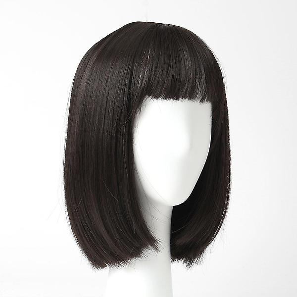  [언니네 가발] 일자컷 단발 통가발(다크브라운)