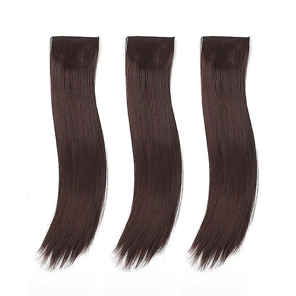  [언니네 가발] 풍성한 부분가발 헤어피스 3p세트(45cm) (레드브라운)