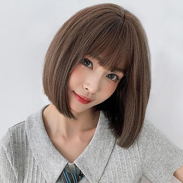  [언니네 가발] 일자컷 단발 통가발(라이트브라운)