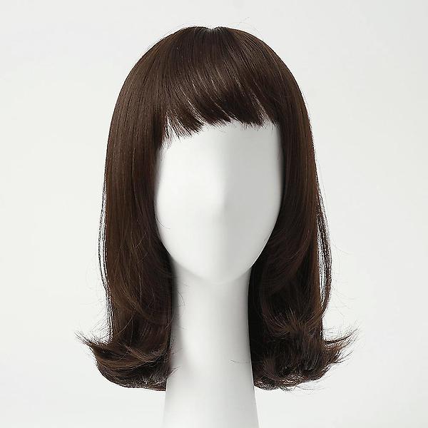  [언니네 가발] C컬 중단발 통가발(내추럴브라운)