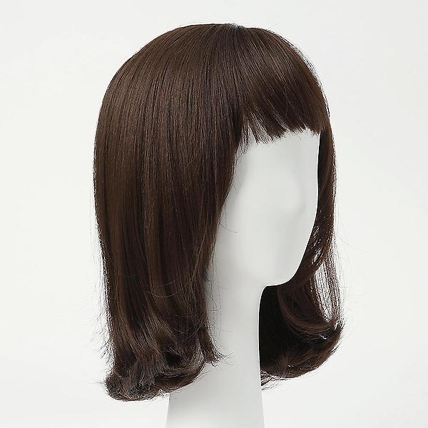  [언니네 가발] C컬 중단발 통가발(내추럴브라운)