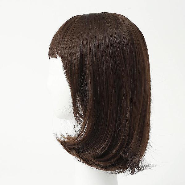  [언니네 가발] C컬 중단발 통가발(내추럴브라운)