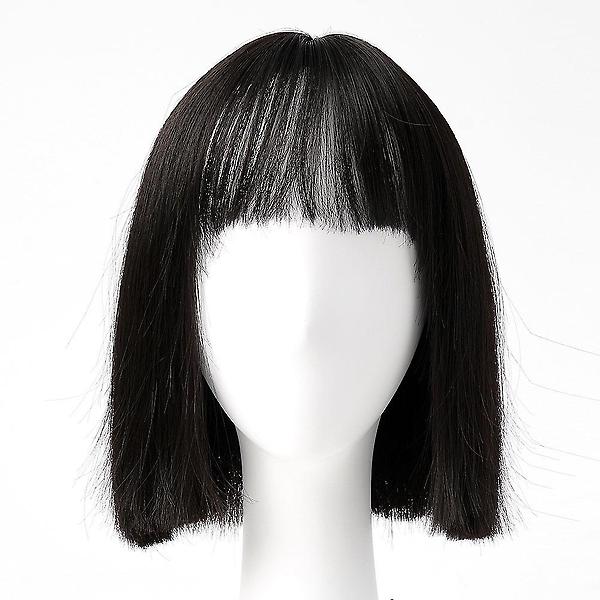  [언니네 가발] 시크 칼단발 통가발(내추럴블랙)