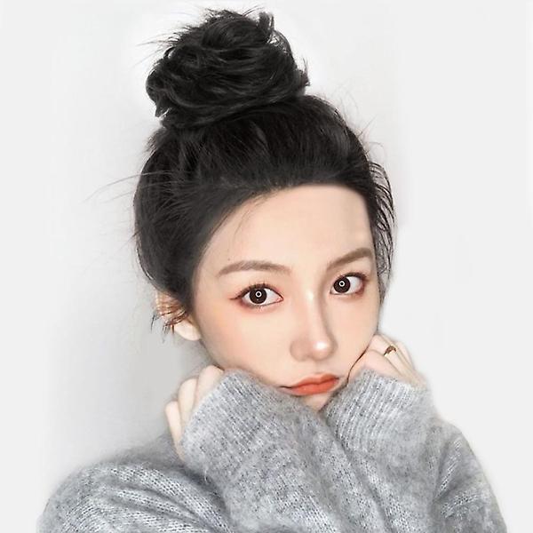  [언니네 가발] 뷰티 올림머리 곱창밴드 가발(내추럴블랙)