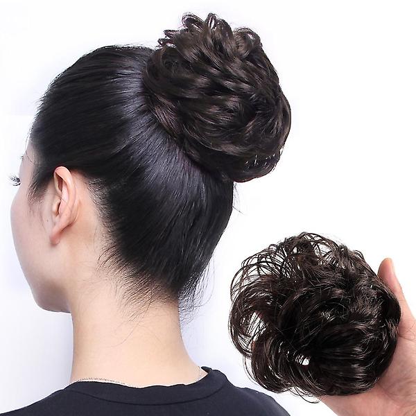  [언니네 가발] 올림머리 곱창밴드가발 3p세트(초코브라운)