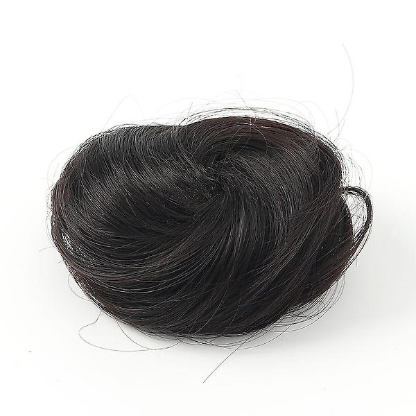  [언니네 가발] 똥머리 집게핀 가발(생머리) (내추럴블랙)