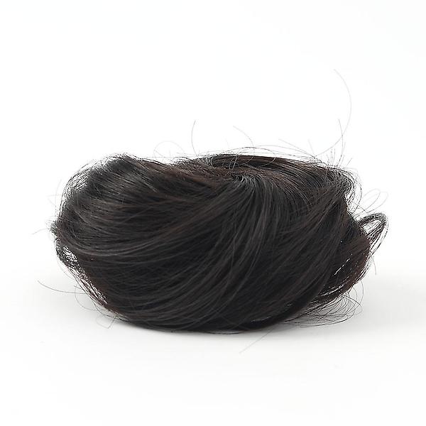  [언니네 가발] 똥머리 집게핀 가발(생머리) (내추럴블랙)