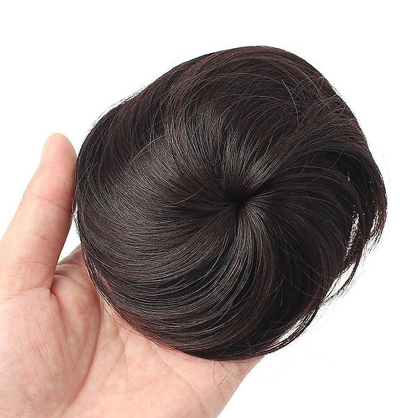  [언니네 가발] 똥머리 헤어망 가발(브라운)