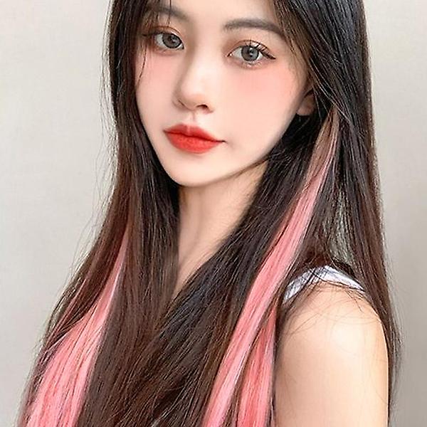  [언니네 가발] 포인트 브릿지 헤어피스(핑크)