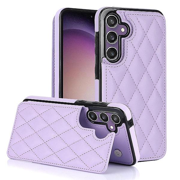  갤럭시 S24 케이스 버튼 스티치 카드수납 레더