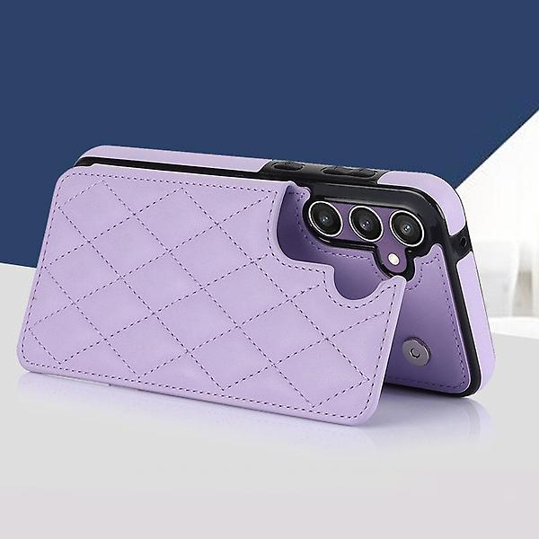  갤럭시 S24 플러스 케이스 버튼 스티치 카드수납 레더