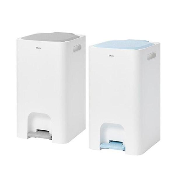  리템 페달형 휴지통 20L 사각 종량제 손잡이 쓰레기