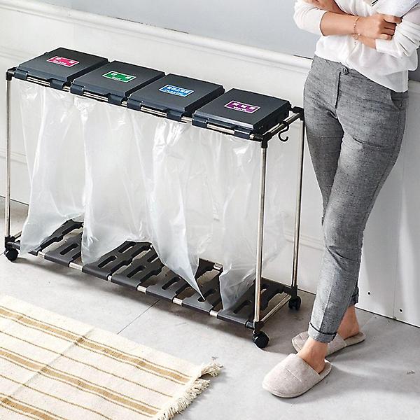  4칸 재활용 휴지통 쓰레기통 분리 수거함