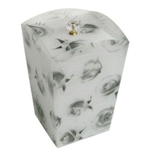  아크릴 휴지통 쓰레기통 인테리어 휴지통 장미 대