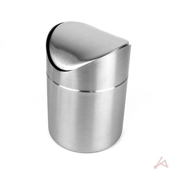  탁상용 작은 휴지통 책상 위 스텐 쓰레기통