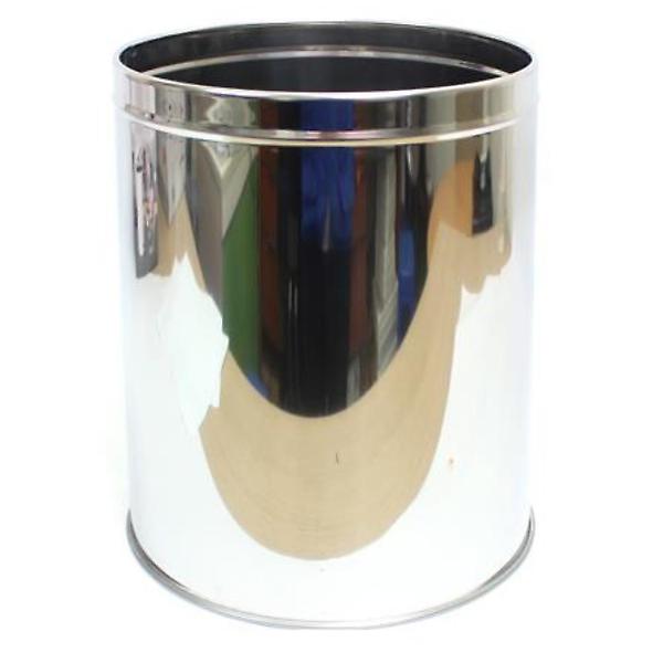  스텐 오픈형 휴지통 10L