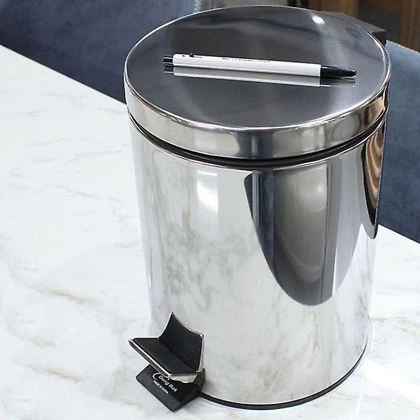  키친프리 스텐 페달 휴지통 5L