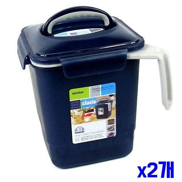  4.5L 손잡이 음식물 쓰레기통 x2개