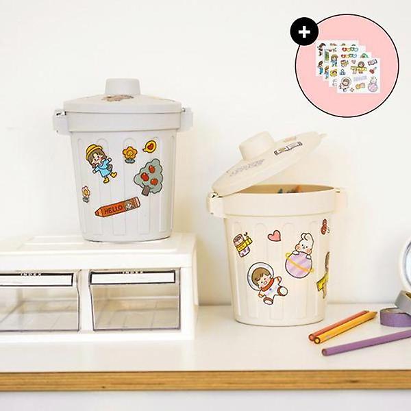  연필꽂이 펜통 책상 미니 휴지통 화장대 DIY 쓰레기통